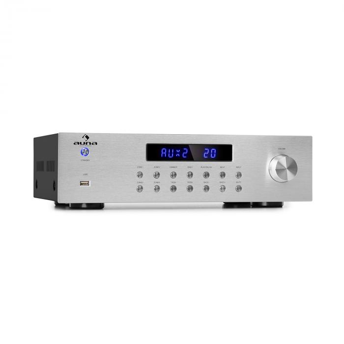 auna AMP-2 DG Amplificateur HiFi stéréo karaoké 2x 50W Bluetooth
