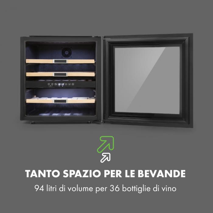 First Class 129 cantinetta frigo per vino dispenser 129 bottiglie 5-22°C  nero