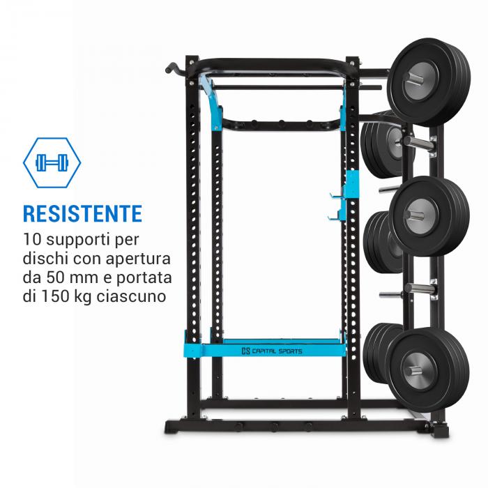 Capital Sports Amazor P Pro Rack Safety Spotter J Cups Monkey Bar