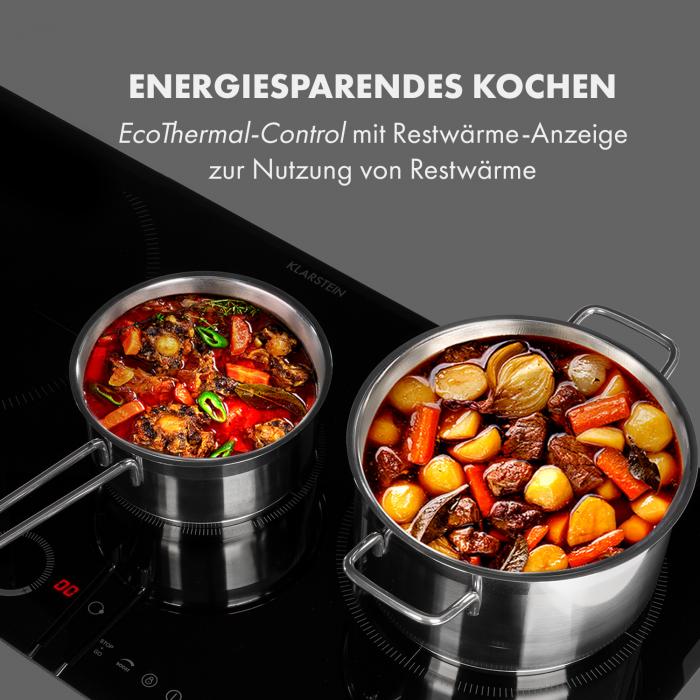 Klarstein Delicatessa 80 Cocina de inducción 3 zonas 7400W Vitrocerámica