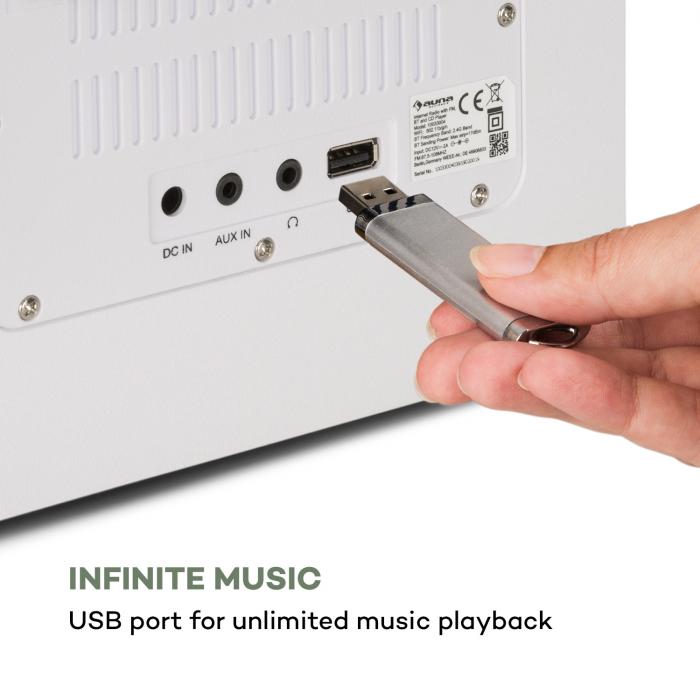 IR-160 SE Radio por internet con wifi USB Pantalla HCC de 2,8 APP AirMusic