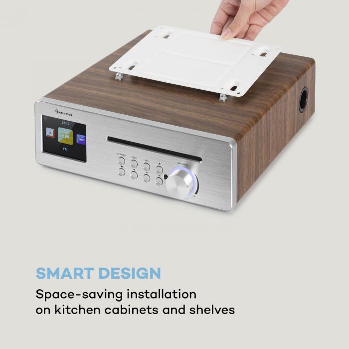 DAB+ Kitchen Radio FM Tuner Digital Alarm Cabinet Touch Compact 🎶👩🏼‍🍳🍲  New! 4060656105364 
