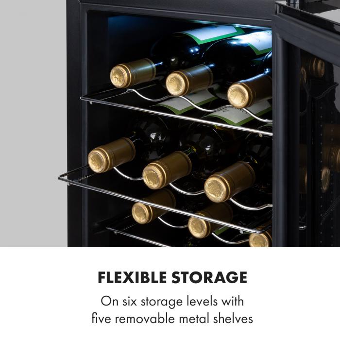 Bellevin 8 Uno, Wine Cooler, 17 Litres, 11-18 ° C, SingleZone 1 cooling  zone, 8 bottles